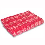 Snowflake 140cm x 180cm Throw Fuchsia (Pink)
