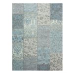 Duck Egg Romance Patchwork Rug Duck Egg (Blue)