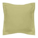 Non Iron Sage Continental Square Pillowcase Green