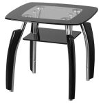 Elena Black Small Lamp Table Black