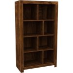 Hampton Acacia Dark Wood Tall Bookcase Natural