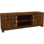 Hampton Acacia Dark Wood TV Stand Natural