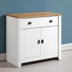 Ludlow White Sideboard White/Brown