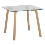 Morton Oak and Glass Lamp Table Natural