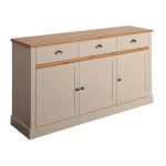 Sandringham Grey 3 Door Sideboard Grey