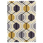 Hong Kong 7526 Yellow Rug Grey/Yellow