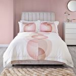 5A Fifth Avenue Carmine Digitally Printed 100% Cotton Blush Duvet Cover Blush (Pink)