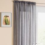 Casablanca Grey Slot Top Voile Panels Grey