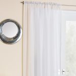 Crystal White Slot Top Voile Panels White