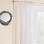 Crystal Cream Single Slot Top Voile Panel Cream