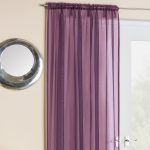 Crystal Aubergine Slot Top Voile Panels Purple