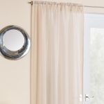 Crystal Oyster Slot Top Voile Panels Natural