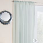 Crystal Duck Egg Single Slot Top Voile Panel Blue