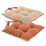 Solar Terracotta Reversible Seat Pad Terracotta