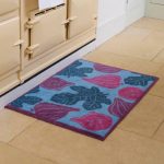 Turtle Mat Eden Project Fig Washable Mat Blue/Multi-Coloured/Pink