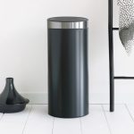 Brabantia Touch 30 Litre Matt Black Bin Black
