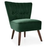 Isla Velvet Cocktail Chair – Emerald Green