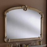 Liza Antique Silver Overmantle Mirror Silver