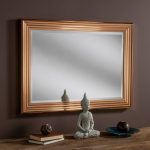 Bevel Copper Wall Mirror Gold