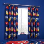 Disney Cars Blackout Pencil Pleat Curtains Blue