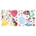 Princess Wall Stickers Blue/Yellow/Green/Pink