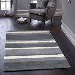 Boston Stripe Rug Grey