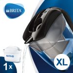 Brita Elemaris XL Black Water Filter Jug with Cartridge Black