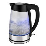 Dunelm 1.7L Glass Stainless Steel Kettle Stainless steel