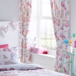 Portfolio Home Kids Club Glamping Pencil Pleat Curtains Multi-Coloured/Pink