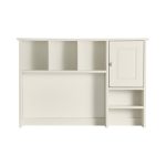 Cameo White Desk Hutch White