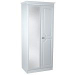 Pembroke White Mirrored Wardrobe White