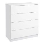 Legato White 4 Drawer Chest White