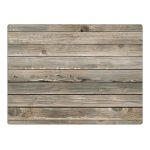 Set Of Four Vintage Wood Placemats brown
