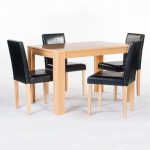 Cambridge Rubberwood 4 Seater Dining Set Natural
