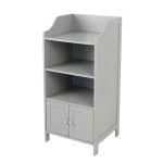 Rimini Grey 2 Door 3 Shelf Unit Grey