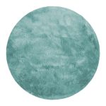 Indulgence Circle Shaggy Rug Duck Egg (Blue)
