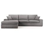 Vedori Left Hand Corner Chaise Sofa Grey