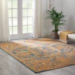 Teal Sun Passion Rug Yellow