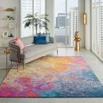 Sunburst Passion Rug Multi-Coloured/Orange