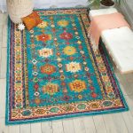 Teal Vibrant 2 Rug Blue/Multi-Coloured