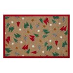 Turtle Mat Lume Christmas Trees Door Mat Natural/Multi-Coloured
