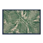 Turtle Mat Lume Green Palm Frond Door Mat Green