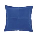 Elements Patchwork Felt Blue Cushion Blue