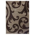 Elude Hand Carved Rug Beige