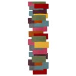 Abstract Collage Runner Pink/Green/Yellow/Red/Blue
