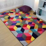 Spectrum Dynamic Rug Red, Green and Purple