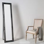 Churchill Pewter Cheval Mirror Black