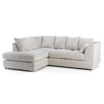 Chicago Jumbo Cord Left Hand Corner Sofa Cream