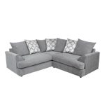 Washington Fabric Corner Sofa Grey