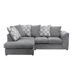 Washington Left Hand Fabric Corner Sofa Grey